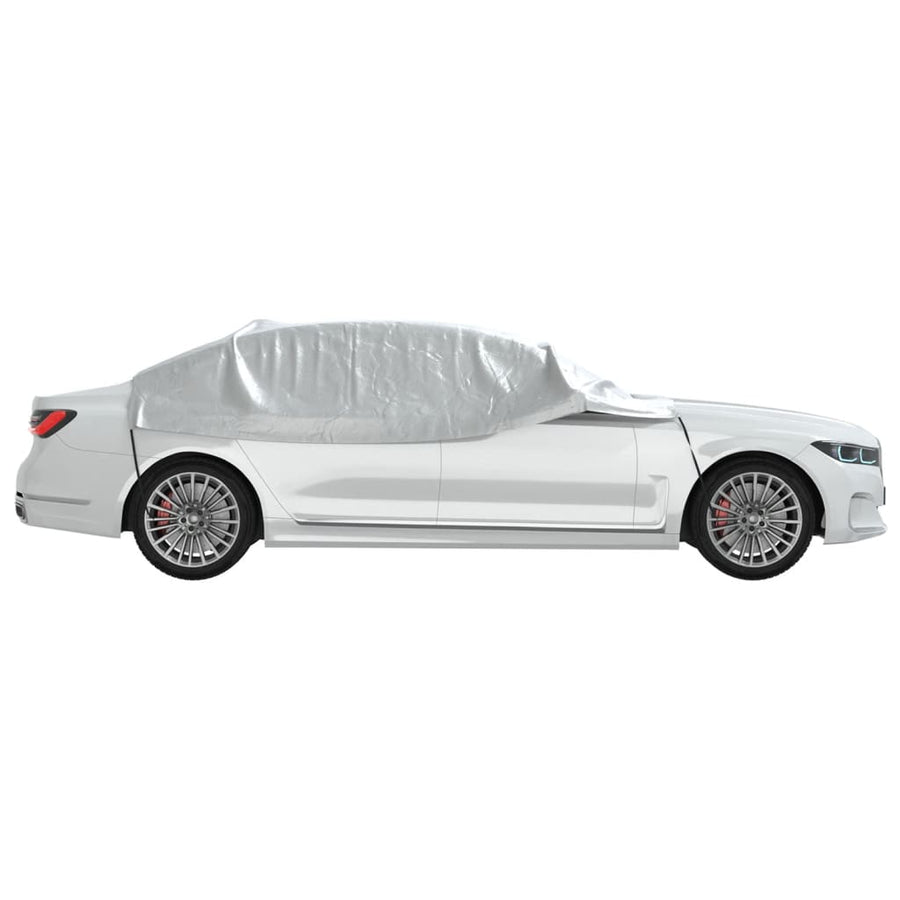 Vida Autohoes Half Met Haken Peva Zilverkleurig xl