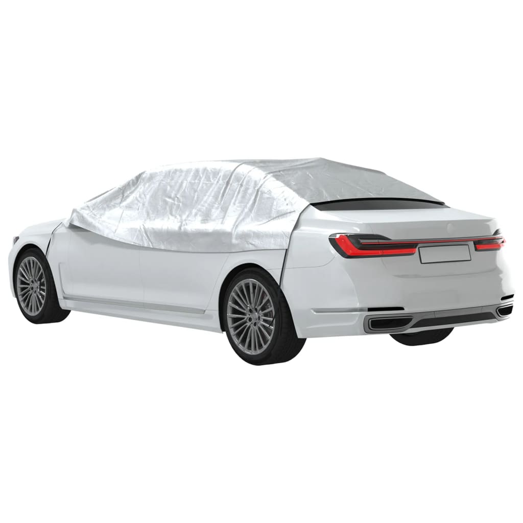 Vida Autohoes Half Met Haken Peva Zilverkleurig xl