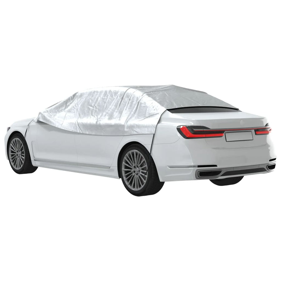 Vida Autohoes Half Met Haken Peva Zilverkleurig xl