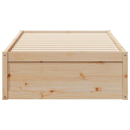 Bedframe zonder matras massief grenenhout 90x200 cm