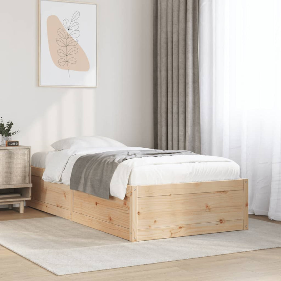 Bedframe 90x190 cm massief grenenhout