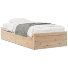 Bedframe massief grenenhout 90x190 cm