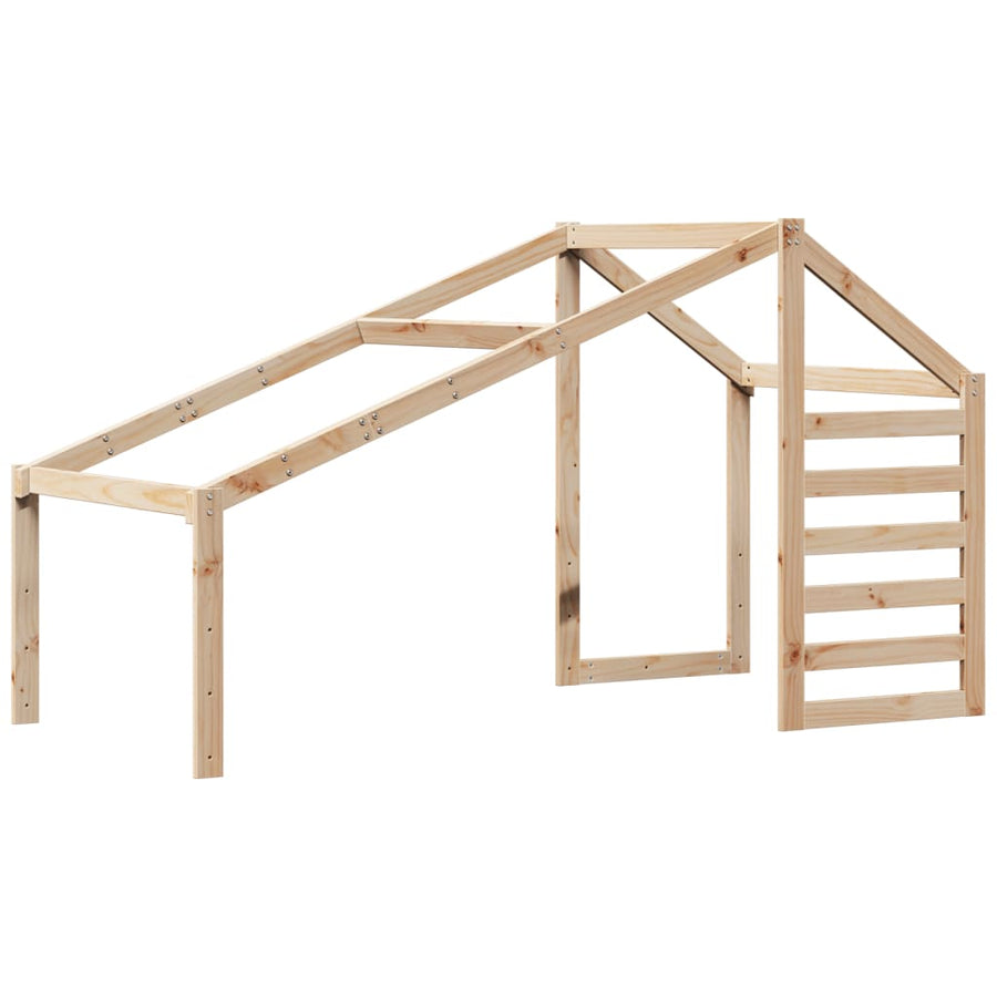 Kinderbedhuisje 198x97x113 cm massief grenenhout
