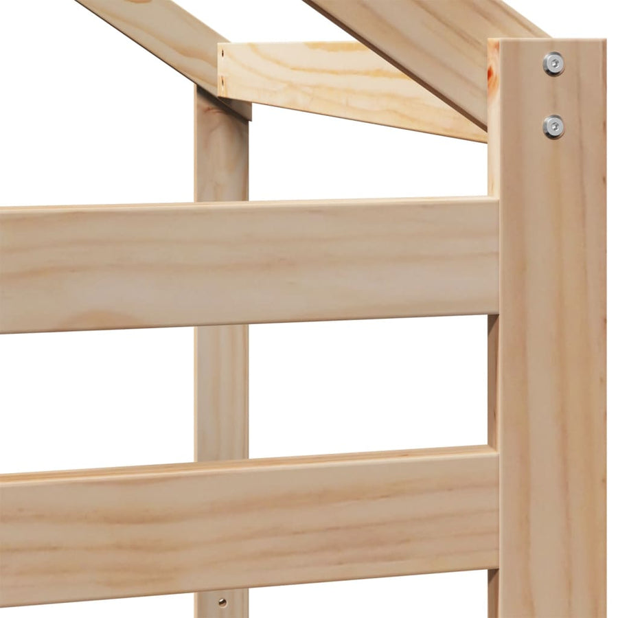 Kinderbedhuisje 198x97x113 cm massief grenenhout