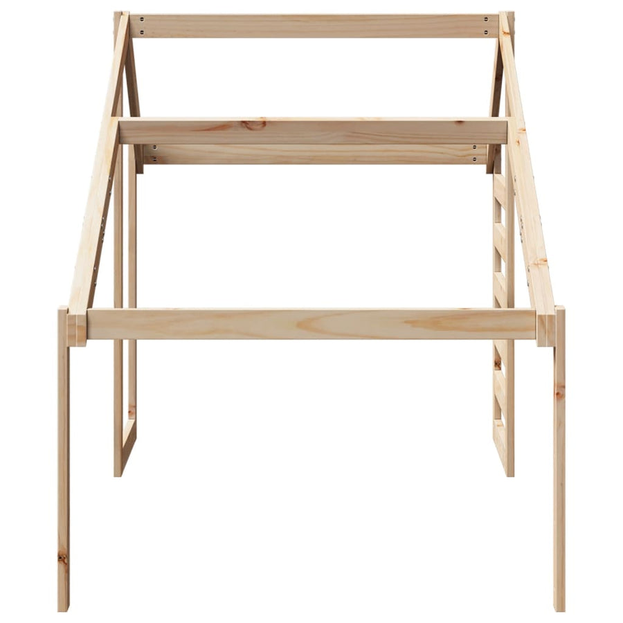 Kinderbedhuisje 188x97x113 cm massief grenenhout
