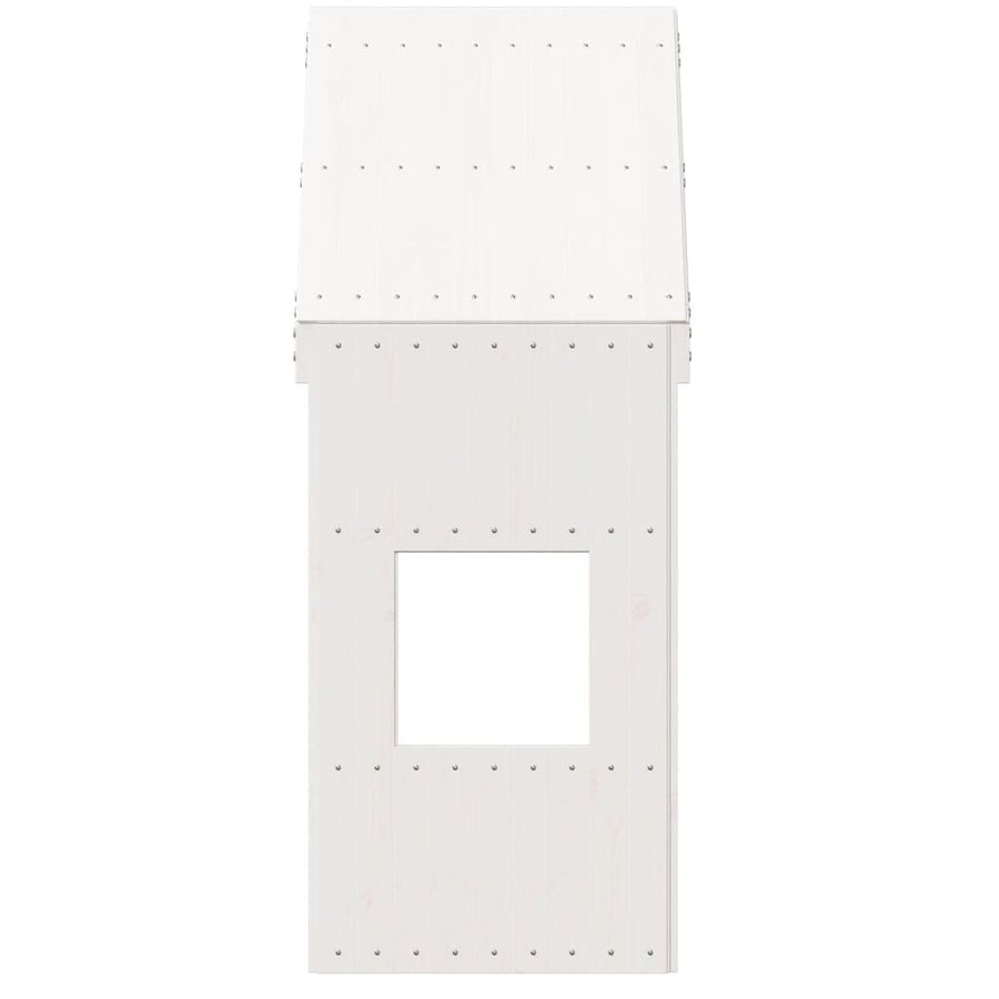 Kinderbedhuisje 55x99x139,5 cm massief grenenhout wit