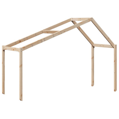 Kinderbedhuisje 213x95,5x144,5 cm massief grenenhout