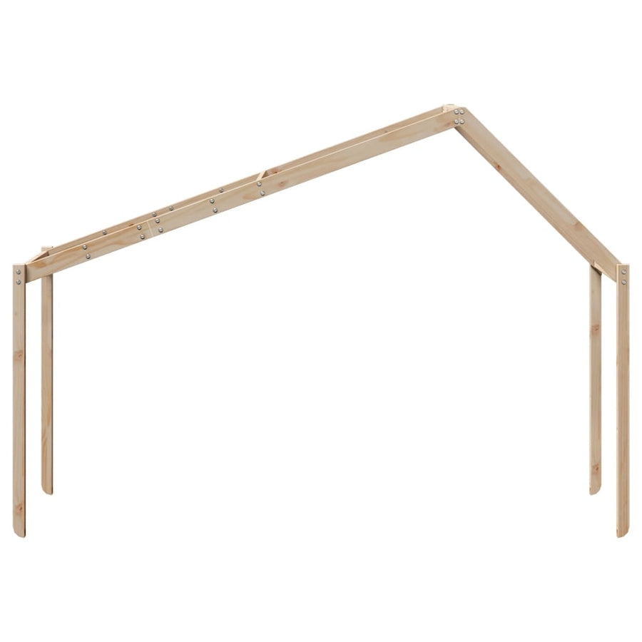 Kinderbedhuisje 213x95,5x144,5 cm massief grenenhout