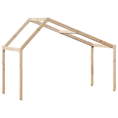 Kinderbedhuisje 213x95,5x144,5 cm massief grenenhout
