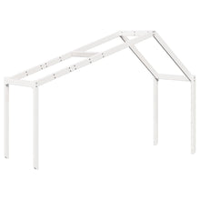 Kinderbedhuisje 203x95,5x142 cm massief grenenhout wit