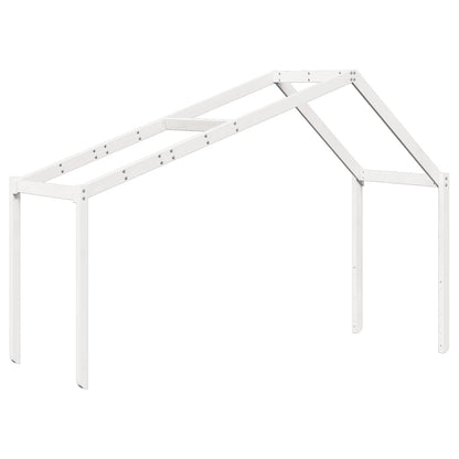 Kinderbedhuisje 203X80,5X142 Cm Massief Grenenhout 203 x 80.5 x 142 cm Wit
