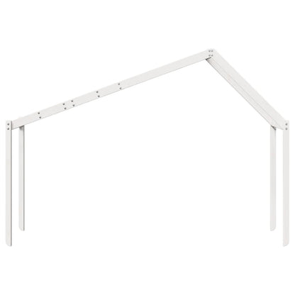 Kinderbedhuisje 203X80,5X142 Cm Massief Grenenhout 203 x 80.5 x 142 cm Wit