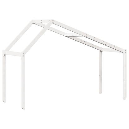 Kinderbedhuisje 203X80,5X142 Cm Massief Grenenhout 203 x 80.5 x 142 cm Wit