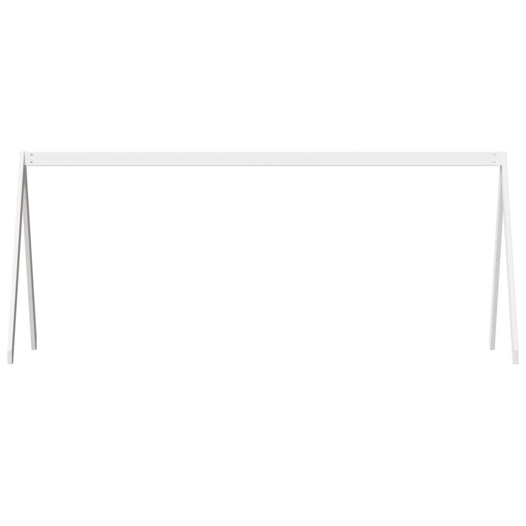 Kinderbedhuisje 209X85,5X88 Cm Massief Grenenhout 209 x 85.5 x 88 cm Wit