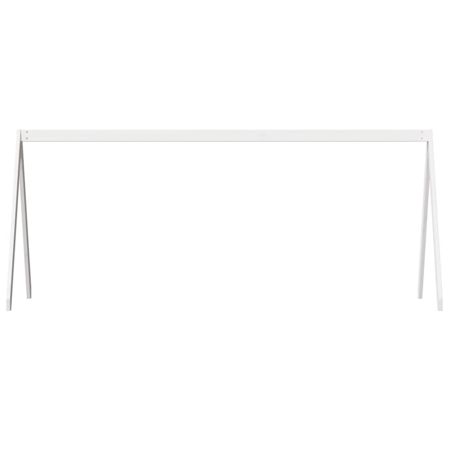 Kinderbedhuisje 209X85,5X88 Cm Massief Grenenhout 209 x 85.5 x 88 cm Wit