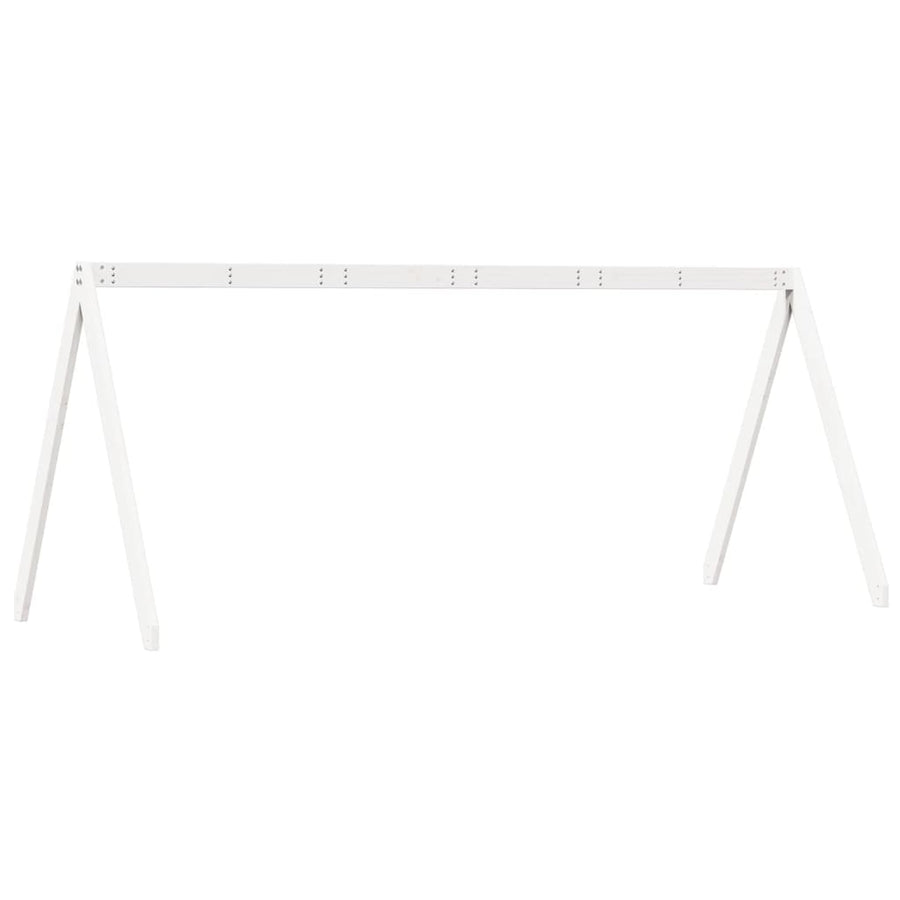 Kinderbedhuisje 209X85,5X88 Cm Massief Grenenhout 209 x 85.5 x 88 cm Wit