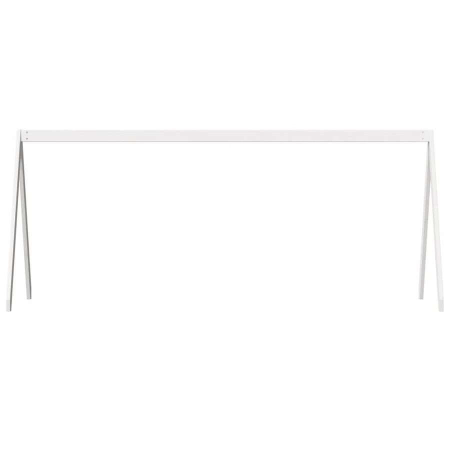 Kinderbedhuisje 199x95,5x88 cm massief grenenhout wit