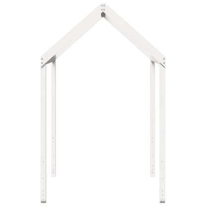 Kinderbedhuisje 217x95,5x159 cm massief grenenhout wit