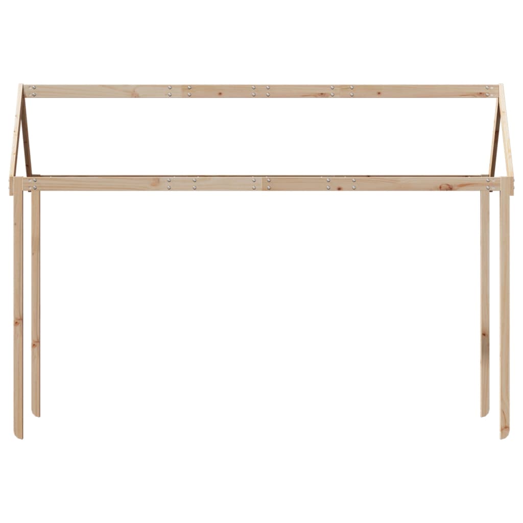 Kinderbedhuisje 217x85,5x154 cm massief grenenhout