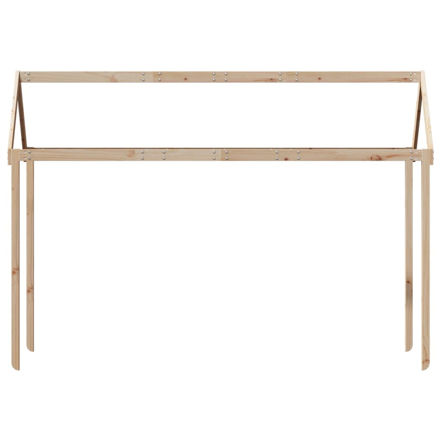 Kinderbedhuisje 217x85,5x154 cm massief grenenhout