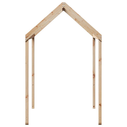 Kinderbedhuisje 217x85,5x154 cm massief grenenhout