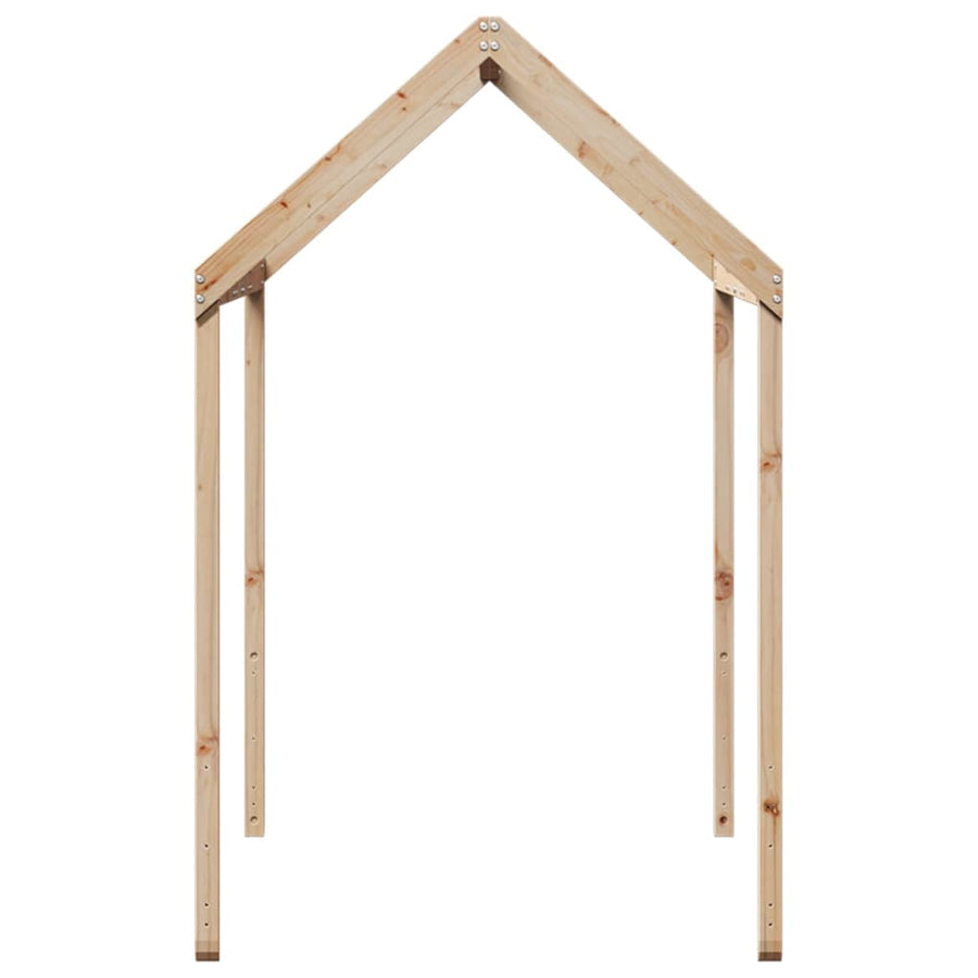 Kinderbedhuisje 217x85,5x154 cm massief grenenhout