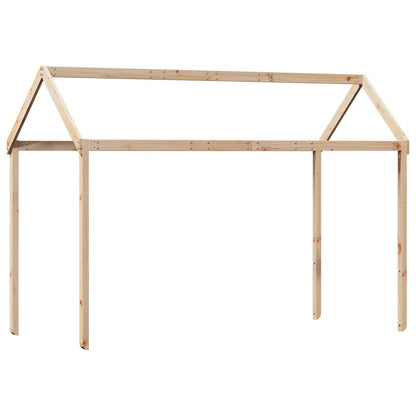 Kinderbedhuisje 217x85,5x154 cm massief grenenhout