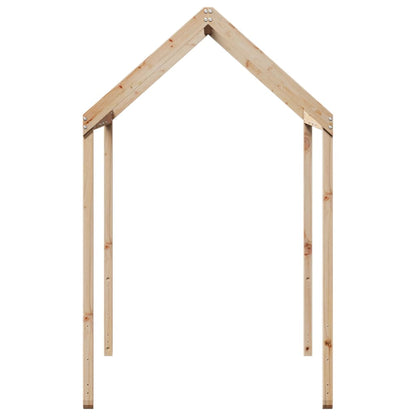 Kinderbedhuisje 207x80,5x151,5 cm massief grenenhout