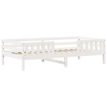 Bedframe 90x190 cm massief grenenhout wit