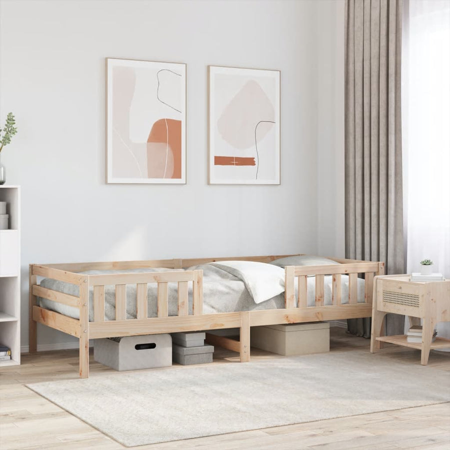 Bedframe massief grenenhout 75x190 cm