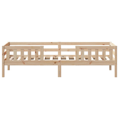 Bedframe massief grenenhout 75x190 cm