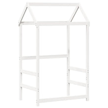 Kinderbedhuisje 118x70x176,5 cm massief grenenhout wit