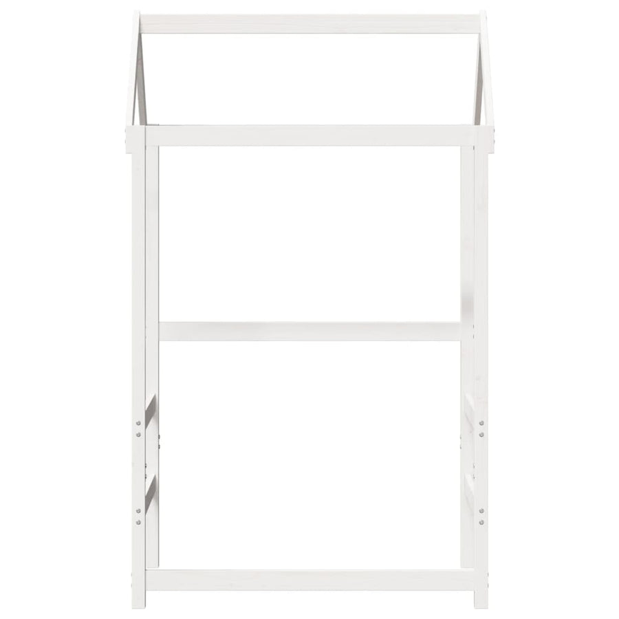 Kinderbedhuisje 118x70x176,5 cm massief grenenhout wit