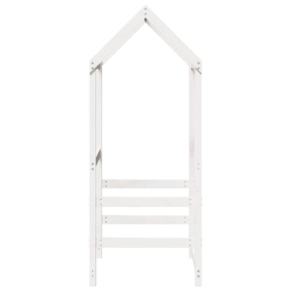 Kinderbedhuisje 118x70x176,5 cm massief grenenhout wit