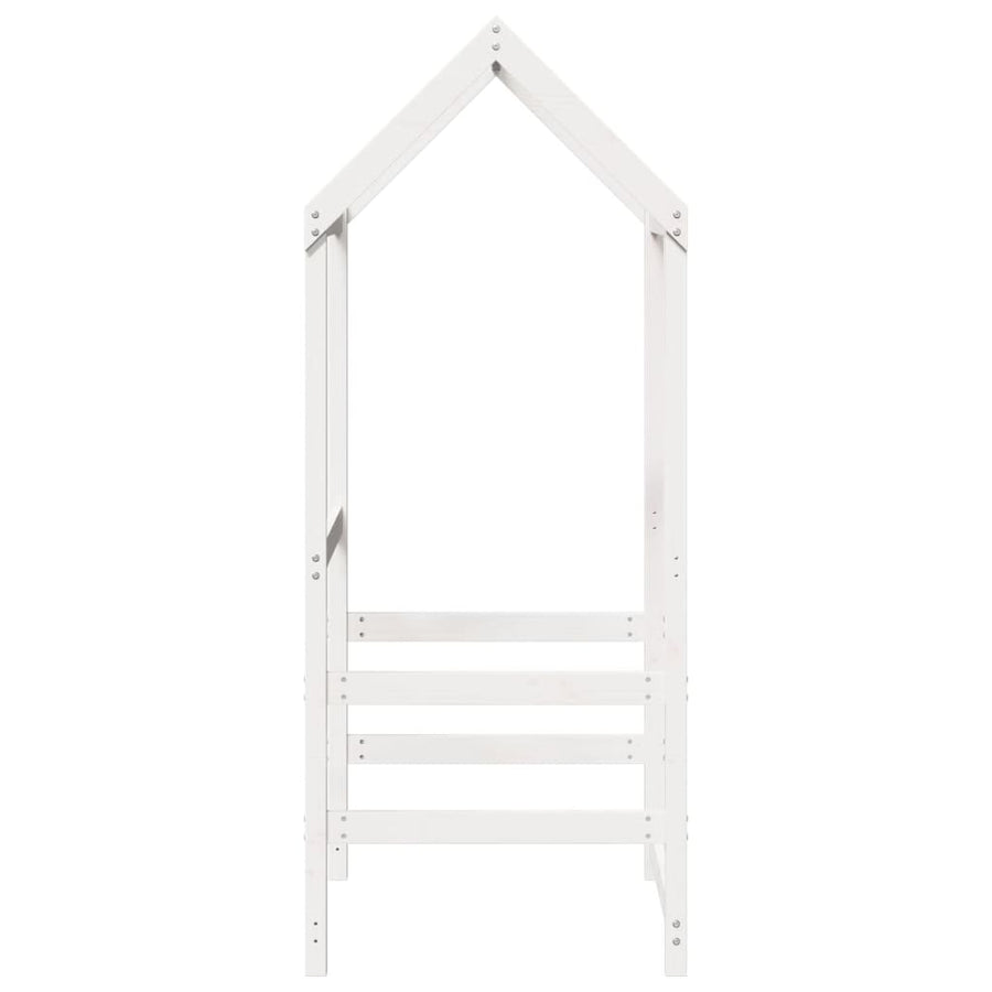 Kinderbedhuisje 118x70x176,5 cm massief grenenhout wit