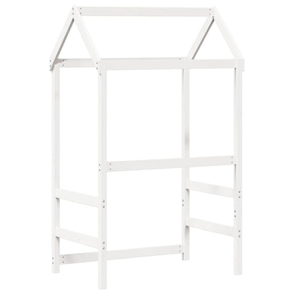 Kinderbedhuisje 118x70x176,5 cm massief grenenhout wit