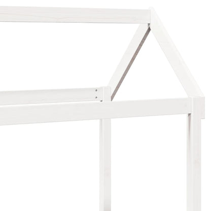 Kinderbedhuisje 118x70x176,5 cm massief grenenhout wit