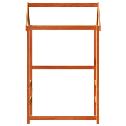 Kinderbedhuisje 118x70x176,5 cm massief grenenhout wasbruin