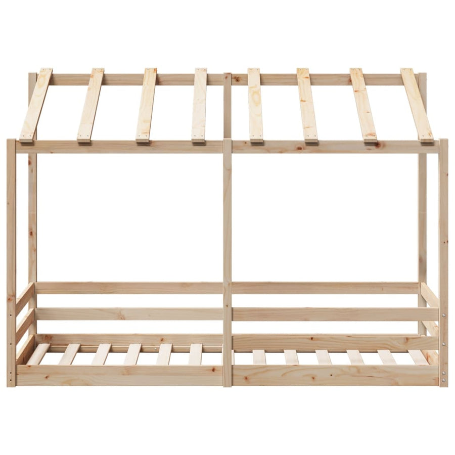 Kinderbed met bedhuis 90x190 cm massief grenenhout