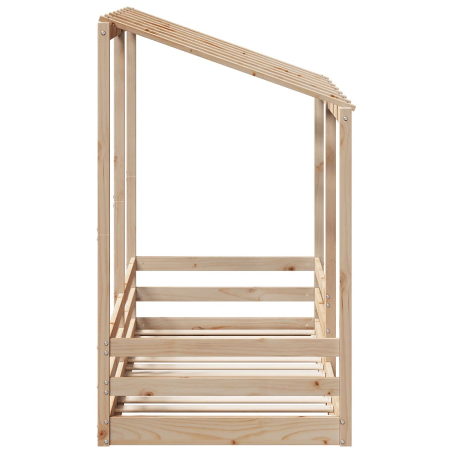 Kinderbed met bedhuis 90x190 cm massief grenenhout