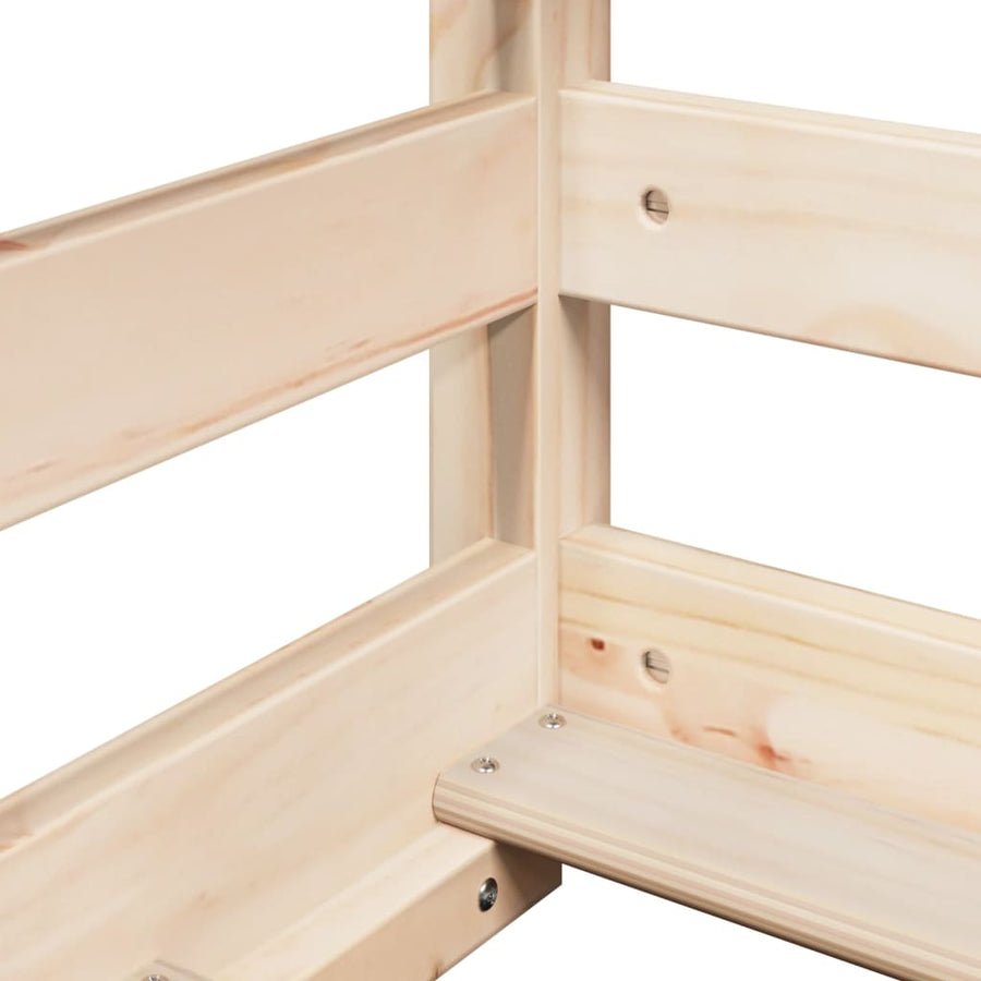 Kinderbed met bedhuis 90x190 cm massief grenenhout