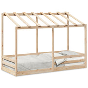Kinderbed bedhuis 90x190 cm massief grenenhout