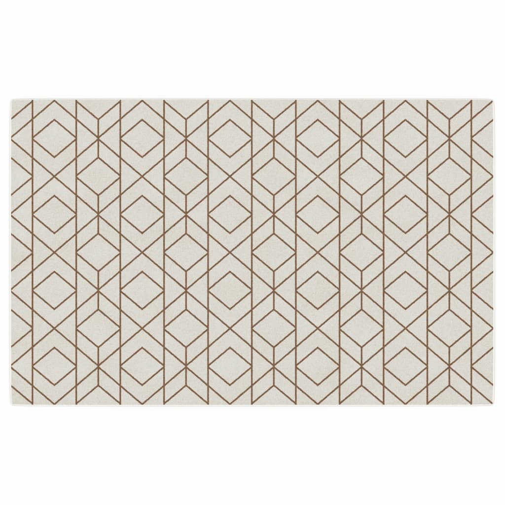 Vloerkleed korte pool anti-slip 190x300 cm meerkleurig