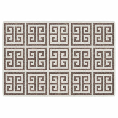 Vloerkleed korte pool anti-slip 120x180 cm meerkleurig