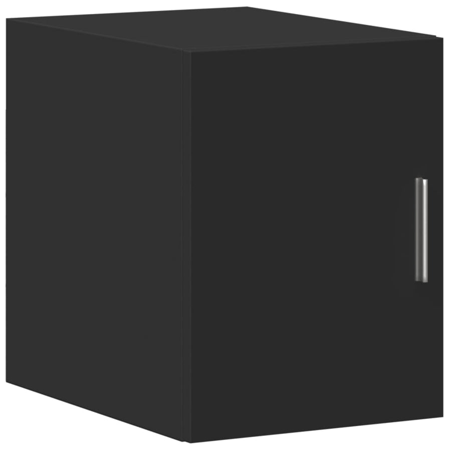 Wandkast 30x42,5x40 cm bewerkt hout zwart