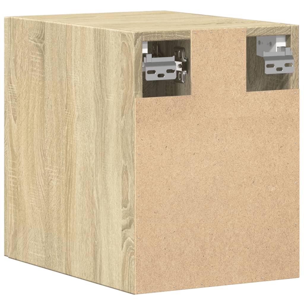 Wandkast 30x42,5x40 cm bewerkt hout sonoma eikenkleurig