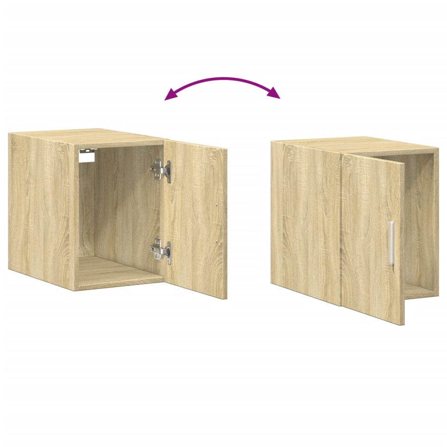 Wandkast 30x42,5x40 cm bewerkt hout sonoma eikenkleurig