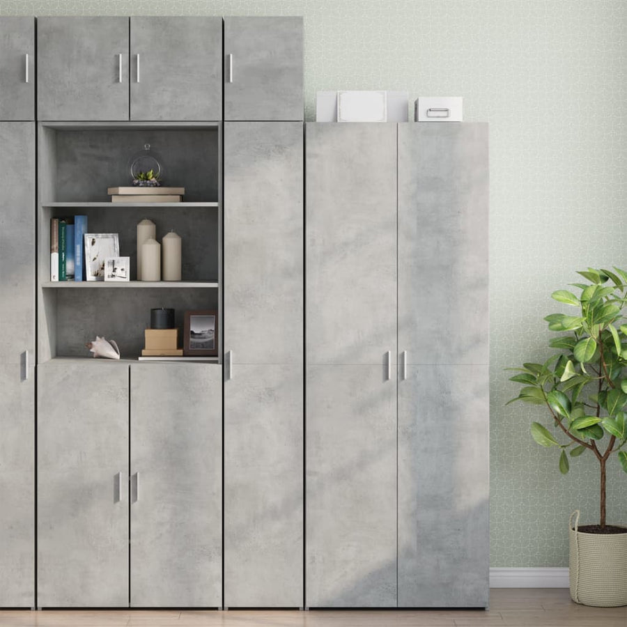 Wandkast 30x42,5x40 cm bewerkt hout betongrijs