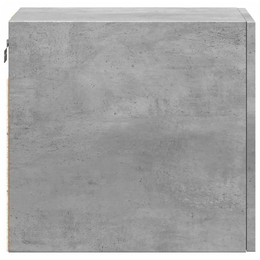 Wandkast 30x42,5x40 cm bewerkt hout betongrijs