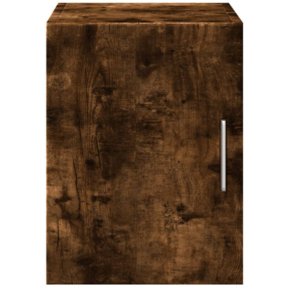 Wandkast 30x42,5x40 cm bewerkt hout gerookt eikenkleurig
